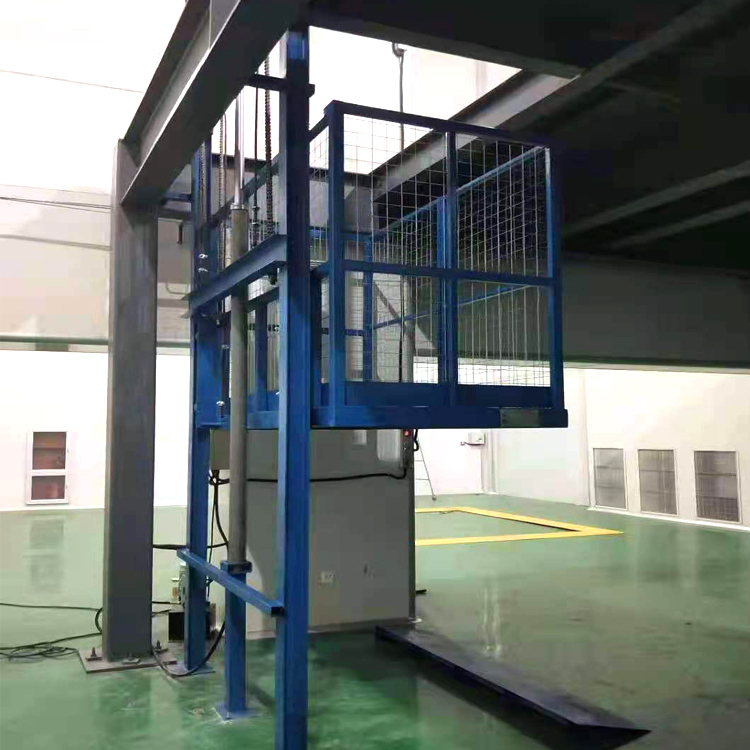 小型單軌式液壓起落貨梯